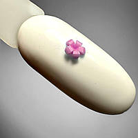 Украшения для дизайна ногтей (1шт) цветочек мини розовый