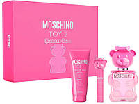 Набор Moschino Toy 2 Bubble Gum Туалетная вода 100 мл, 100 Лосьон для тела, 5 мл мини