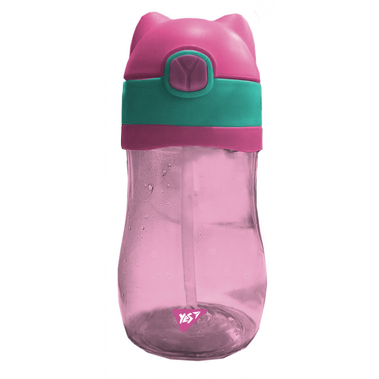 Пляшка для води з трубочкою Yes Fusion 350 мл, рожева (708173)