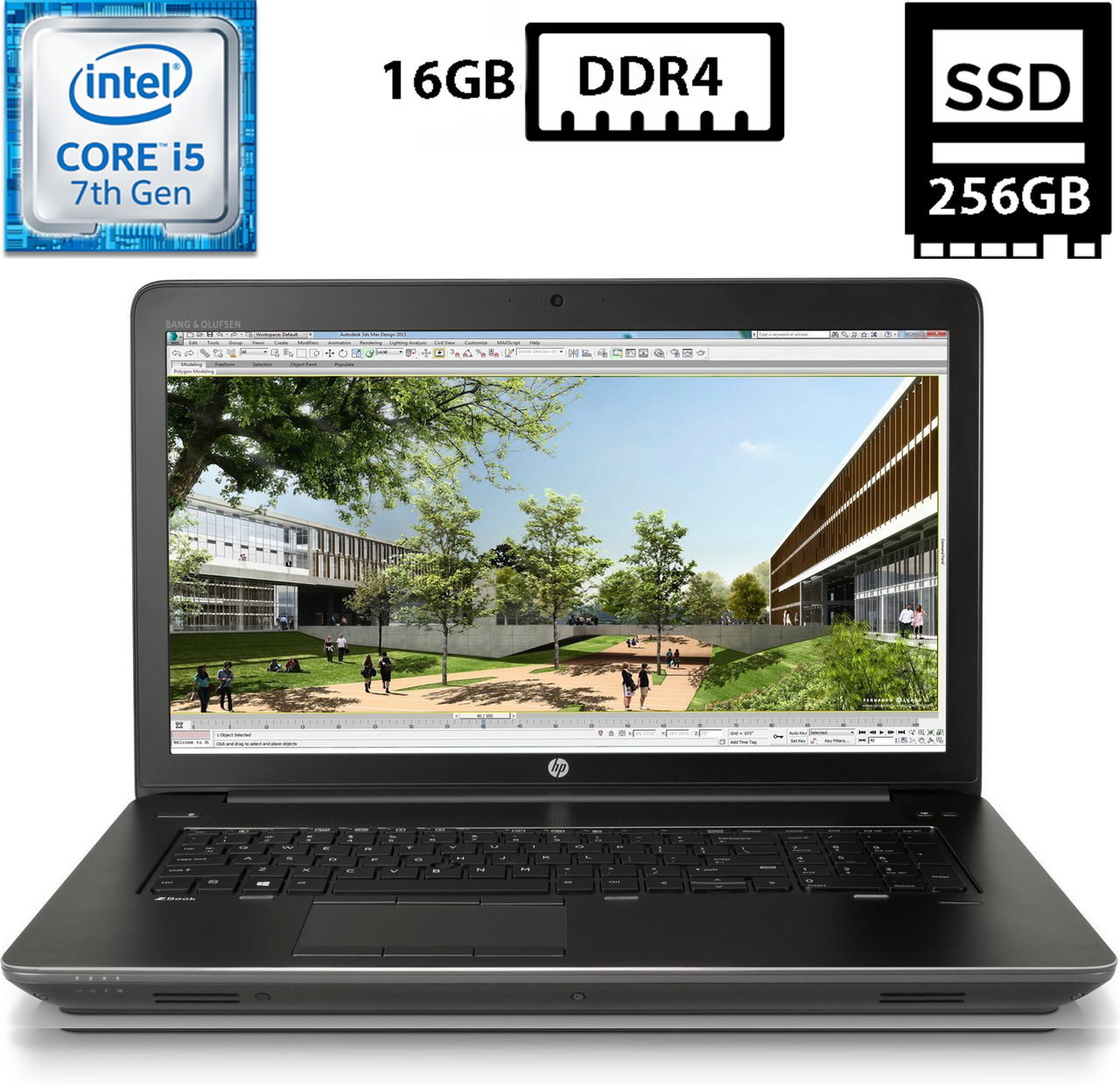 Ноутбук HP ZBook 15 G4/15,6"TN(1920x1080)/Core i5-7300HQ 2.50GHz/16GB DDR4/SSD 256GB/Intel HD Graphics Камера Б/У