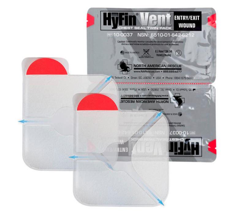 Оклюзійна пов'язка (подвійний пакет) NAR HyFin Vent Chest Seal