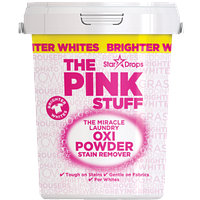 Кислородный пятновыводитель порошок для белых вещей Pink Stuff 1 кг