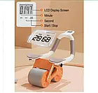 Тренажер колесо для преса з упорами для ліктів і автоматичним відскоком Wheel з подушкою для пушапа, фото 2