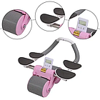 Тренажер колесо для преса з упорами для ліктів і автоматичним відскоком Wheel з подушкою для пушапа, фото 3