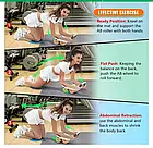 Тренажер колесо для преса з упорами для ліктів і автоматичним відскоком Wheel з подушкою для пушапа, фото 5