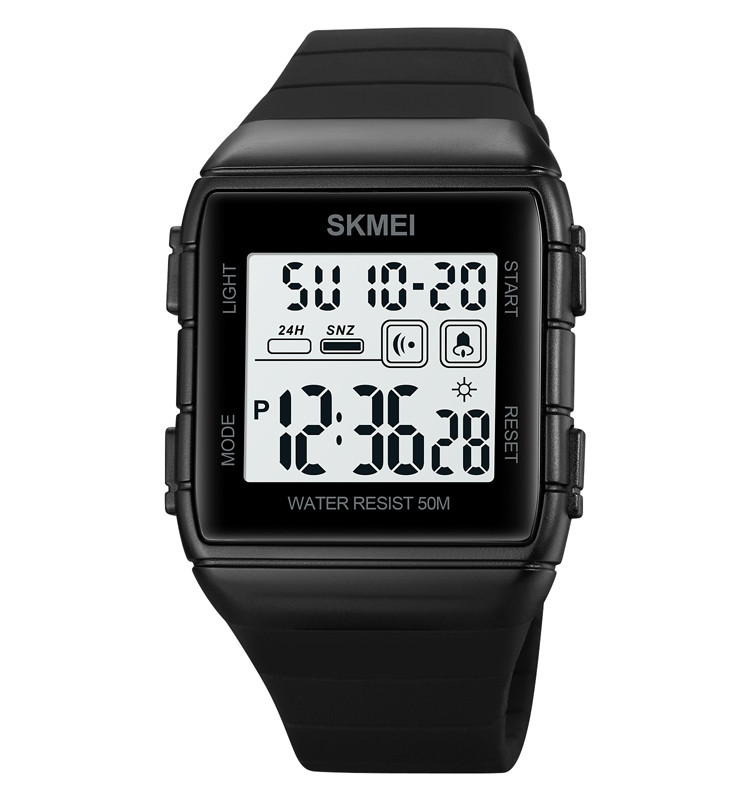 Skmei 1960 чоловічий наручний годинник чорний/білий