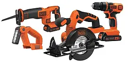 Набір акумуляторних інструментів Black&Decker BD4KITCDCRL (комплект)