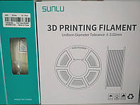 ABS пластик/филамент для 3D принтера SUNLU, Filament Белый 1.75мм 1кг.