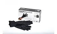 Перчатки нитриловые Ceros ТМ Fingers Black PLUS размер S (плотность - 5 грамм)