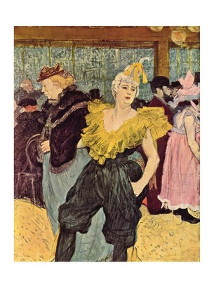 Листівка Henri De Toulouse-Lautrec — The Clown Cha-U-Kao at the Moulin Rouge, 1897, фото 1