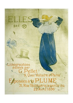 Листівка Henri De Toulouse-Lautrec — Elles (portfolio cover), 1896