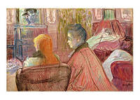 Листівка Henri De Toulouse-Lautrec — In the Salon, 1893