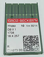 Иглы Groz-Beckert DBx1 № 90 R универсальные, промышленных швейных машин