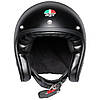 МОТОШОЛОМ ВІДКРИТИЙ AGV X70 - MATT BLACK, фото 3