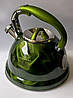 Чайник зі свистком Edenberg EB-1911green Зелений 3л, фото 3