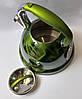 Чайник зі свистком Edenberg EB-1911green Зелений 3л, фото 2