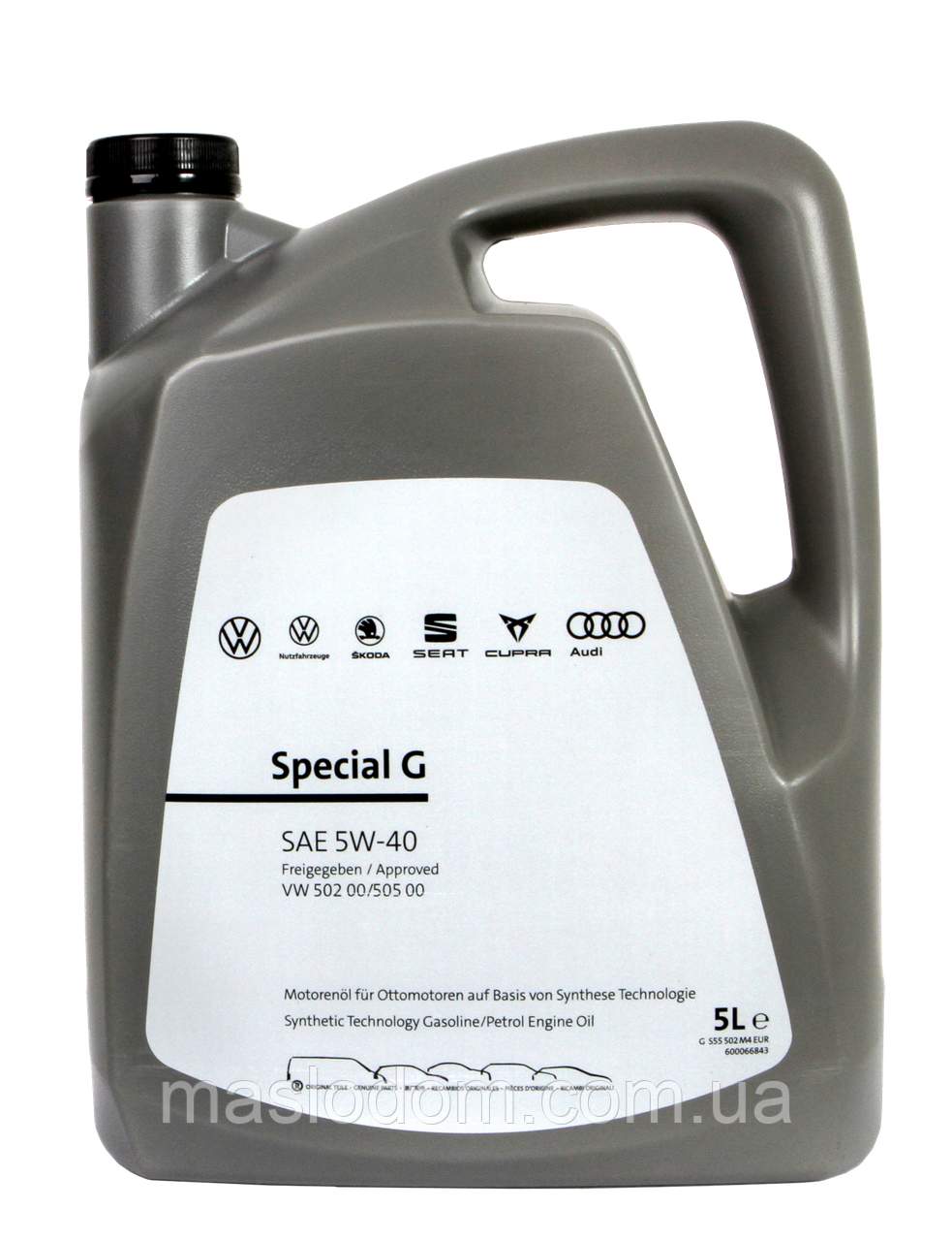 Моторное масло VAG Special G 5W-40 5л доставка укрпочтой 0 грн (ID ...