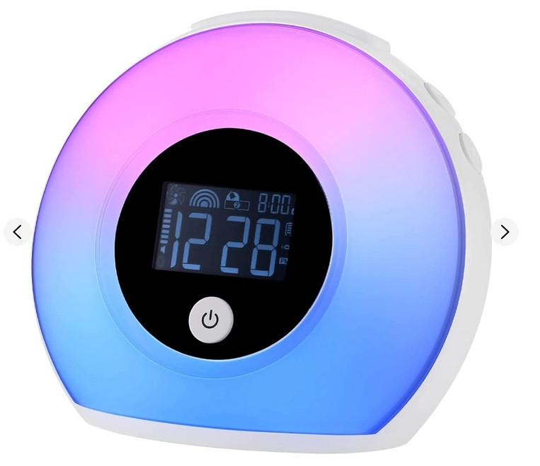 Світлодіодний годинник, колонка APKYO SG-1, з будильником, LED-підсвіткою на 5 кольорів, з режимом вібрації, фото 1