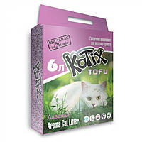 KOTIX TOFU Lavender соевый наполнитель для кошек с ароматом лаванды 6 л