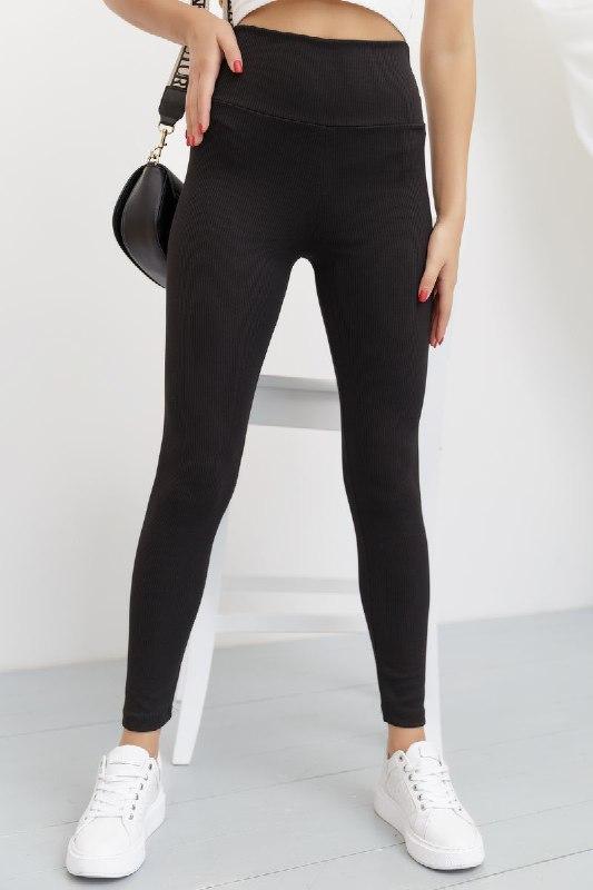 Лосини рубчик Туреччина Чорні, S, фото 1