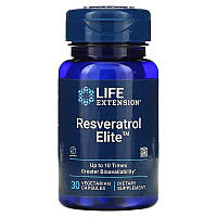 Ресвератрол 167 мг Life Extension Resveratrol Elite высокая биодоступность 30 вегетарианских капсул