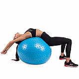 М'яч для фітнесу фітбол напівмасажний 85 см ABS Zelart FI-4437-85, фото 7
