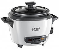 Russell Hobbs Рисоварка, 200Вт, чаша-0,7л, механічне керування, знімна кришка, нерж. сталь, чорно-біла