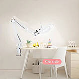Настільна лампа-лупа з LED підсвічуванням L-037B (24 Вт.) з регулятором яскравості, на кріпленні - для освітлення, фото 2