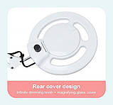 Настільна лампа-лупа з LED підсвічуванням L-037B (24 Вт.) з регулятором яскравості, на кріпленні - для освітлення, фото 6