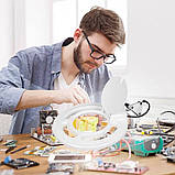 Настільна лампа-лупа з LED підсвічуванням L-037B (24 Вт.) з регулятором яскравості, на кріпленні - для освітлення, фото 10