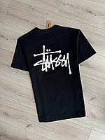 Чорна футболка Stussy , Футболочка Стутсі люкс якості