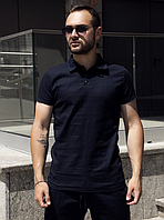 Мужское поло Flax Синий (S), повседневное поло для мужчин, стильная футболка поло KASPI