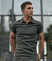 Чоловіче поло Flax Хакі (S), повсякденне поло для чоловіків, стильна футболка поло KASPI