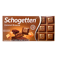 Шоколад молочний Schogetten Caramel Brownie 100 г з карамеллю