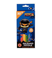 Олівці кольорові 12 кольорівYES Ninja