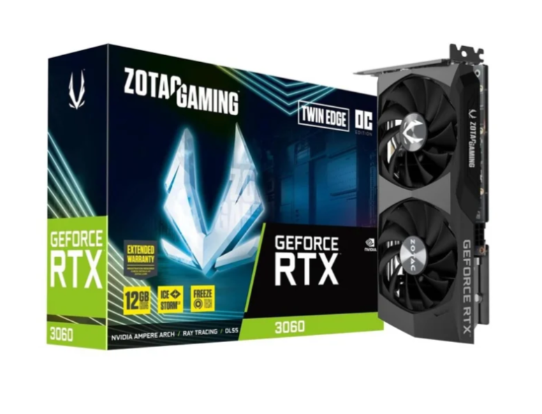 Відеокарта Zotac GeForce RTX 3060 Twin Edge OC LHR 12GB GDDR6 (ZT-A30600H-10M)