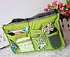 Органайзер для сумочки Bag-in-Bag (жовтий/зелений), Органайзер для сумки, Багатофункціональний органайзер-сумка, фото 6