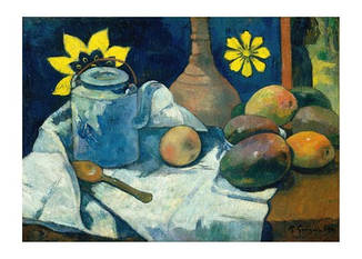 Листівка Paul Gauguin — Still Life with Teapot and Fruit, 1896