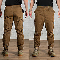 Штурмовые тактические штаны койот зсу качественные брюки военные рип-стоп водоотталкивающие