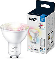 WiZ Лампа умная GU10, 4.7W, 50W, 345Lm, 2200-6500K, RGB, Wi-Fi Povna-torba это Удобно