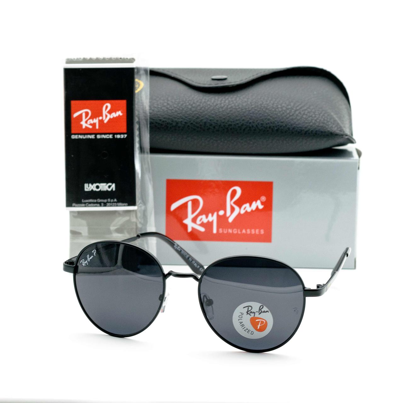 Окуляри Ray Ban Roud black polarized