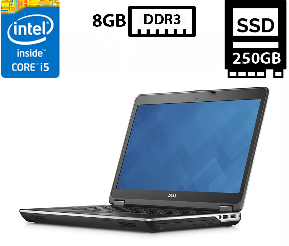 Ноутбук Dell Latitude E6440/14”TN(1366x768)/Intel Core i5-4200M 2.50GHz/8GB DDR3/SSD 250GB/Intel HD Graphics4600