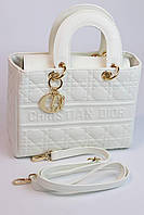 Женская сумка CHRISTIAN DIOR lady white, женская сумка, Кристиан Диор леди белого цвета