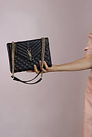 Женская сумка YSL Envelope mini black, женская сумка, сумка Ив Сен Лоран черного цвета