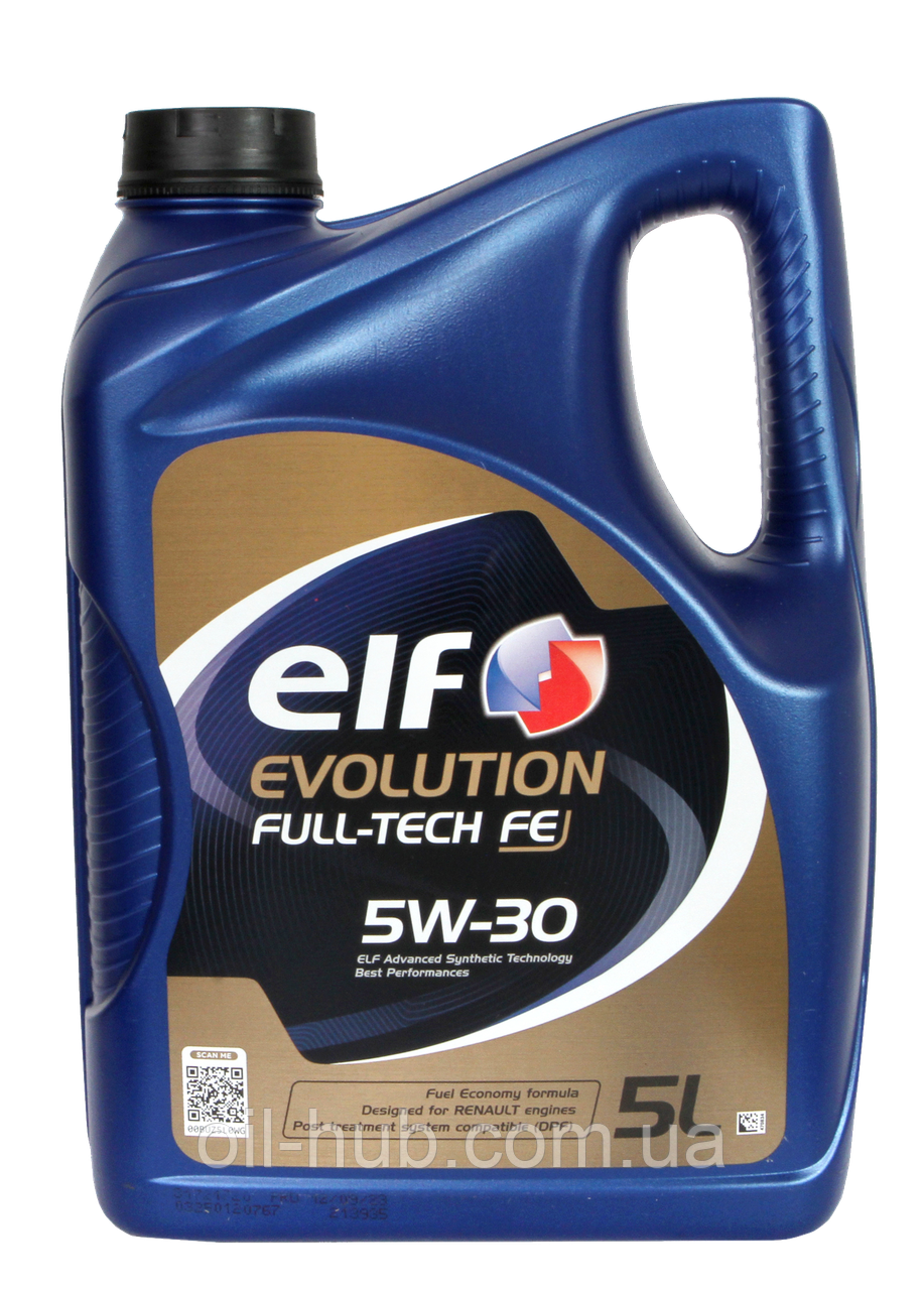 Моторне масло ELF 5W-30 EVOLUTION FULL-TECH FE (САЖОВИЙ ФІЛЬТР) 5л доставка укрпоштою 0 грн