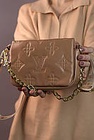 Жіноча сумка Louis Vuitton beige женская сумка, брендова сумка Louis Vuitton beige