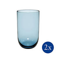 Набор из 2 стаканов для воды Villeroy & Boch Like Glass Ice 385 мл синий