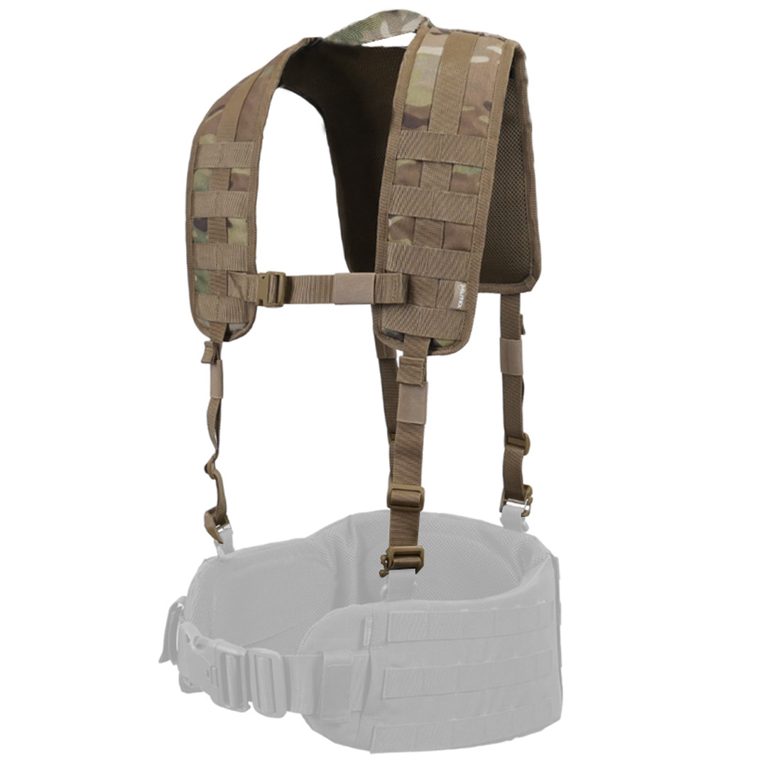 М'які лямки Мультикам для ремінно-плечової системи (РПС) Kiborg Cordura 1000D + 3D-сітка товщиною 3 мм