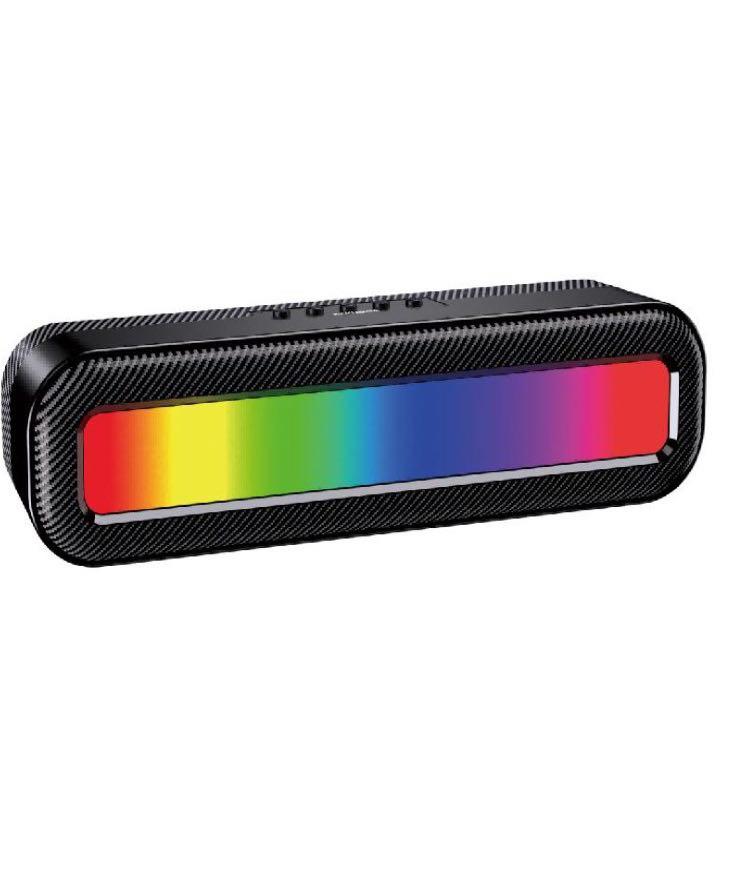 Портативна Bluetooth колонка Kakusiga KK-3202 (10Вт, 300х80х80 мм, з підсвічуванням) black