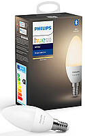 Philips Hue Лампа умная E14, 5.5W(40Вт), 2700K, White, ZigBee, Bluetooth, диммирование Povna-torba это Удобно